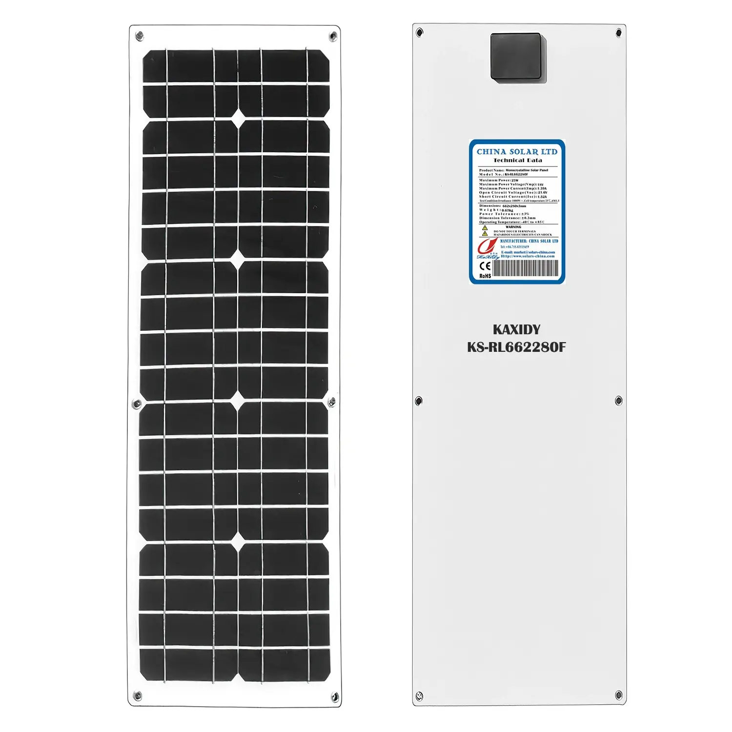 Fotovoltaikus Rugalmas Napelem 25W