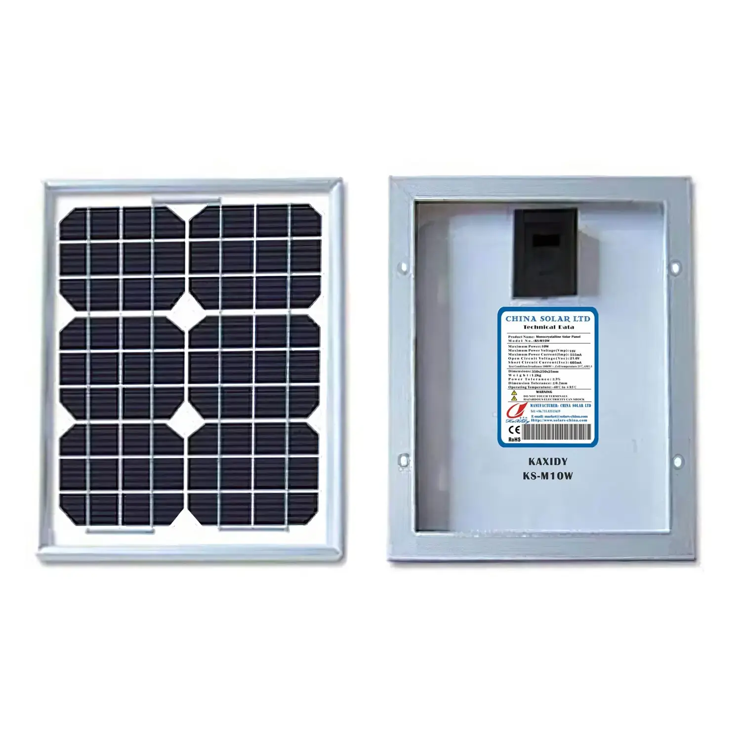 Fotovoltaikus Napelem 10W 18V