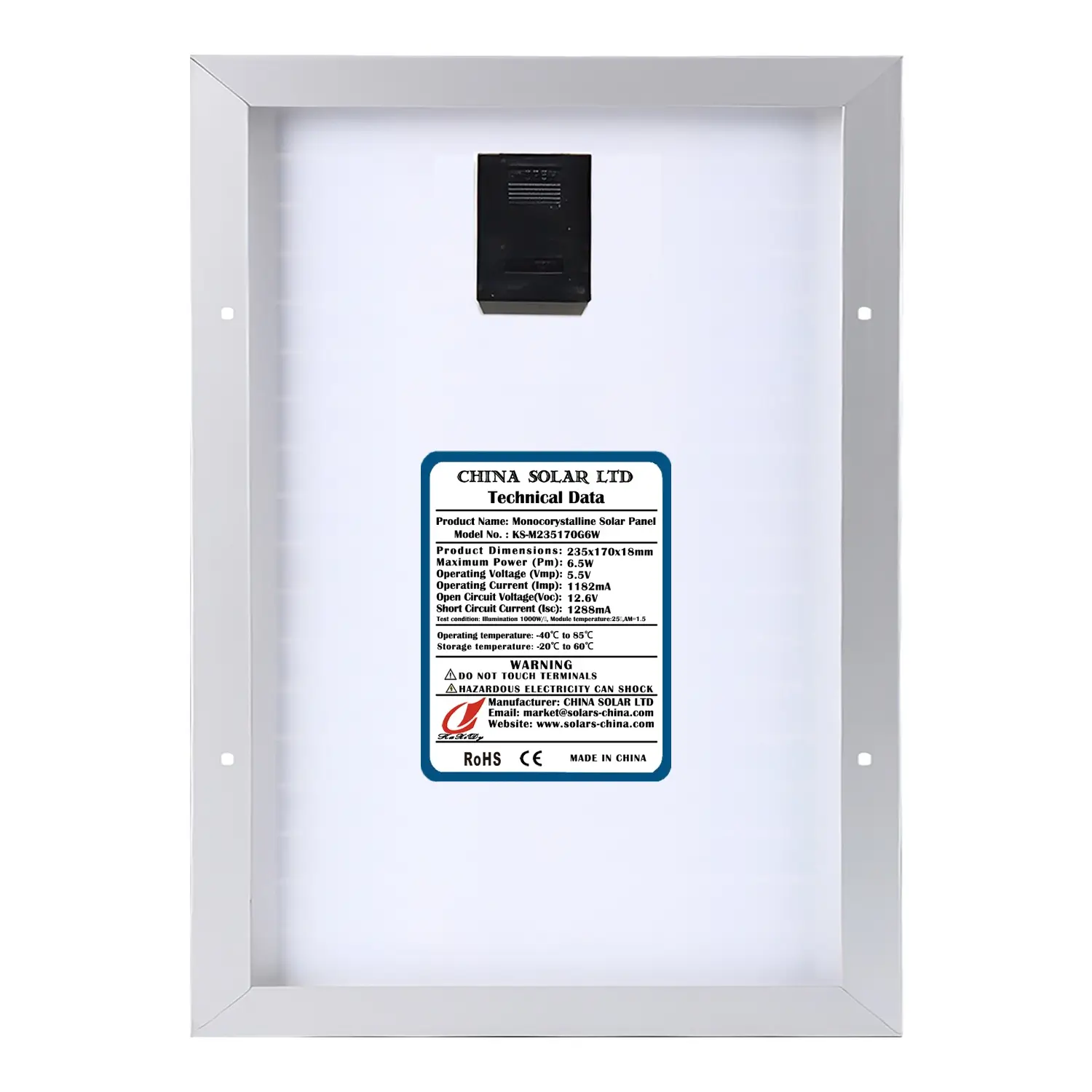 Fotovoltaikus Napelem 6W