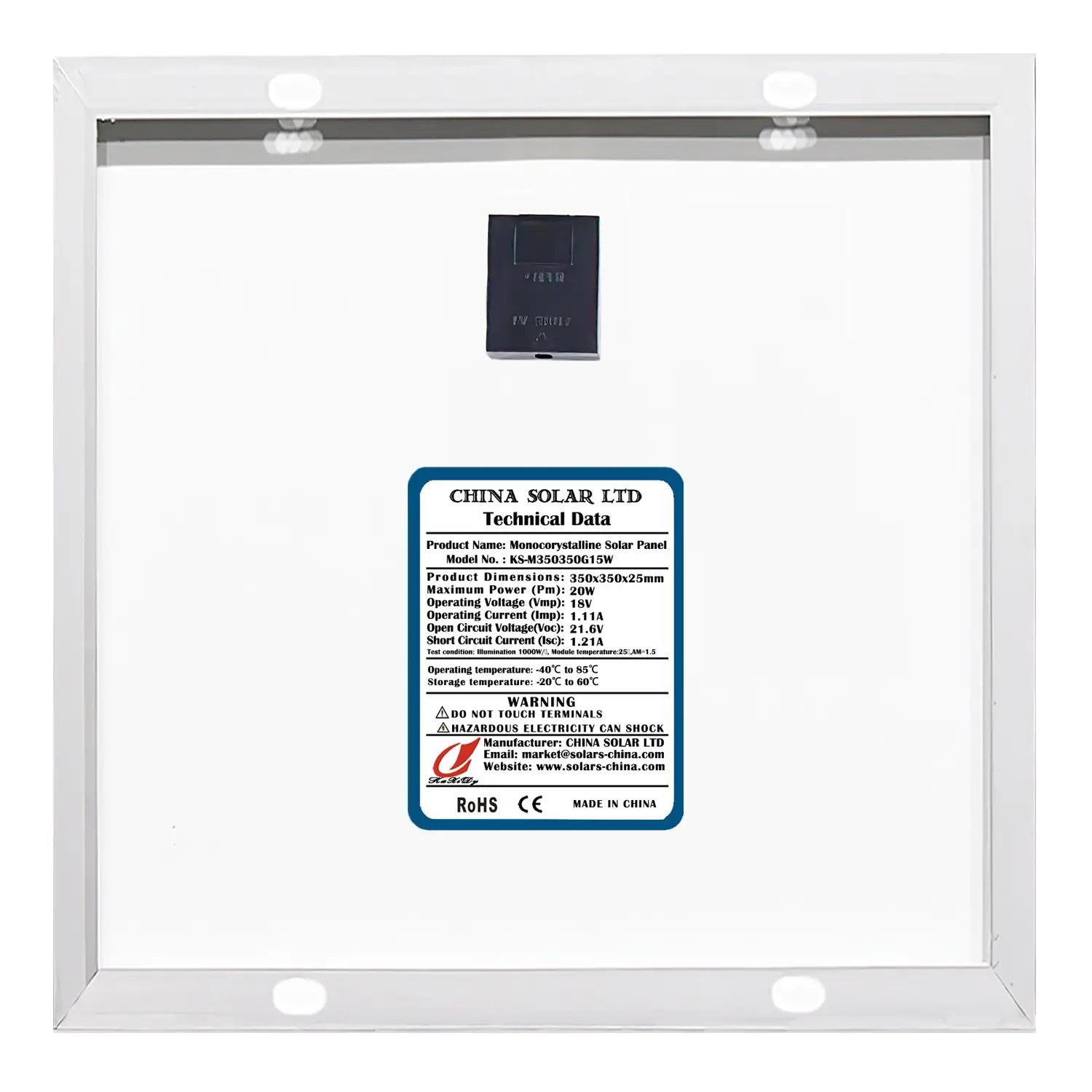 Fotovoltaikus Napelem 20W