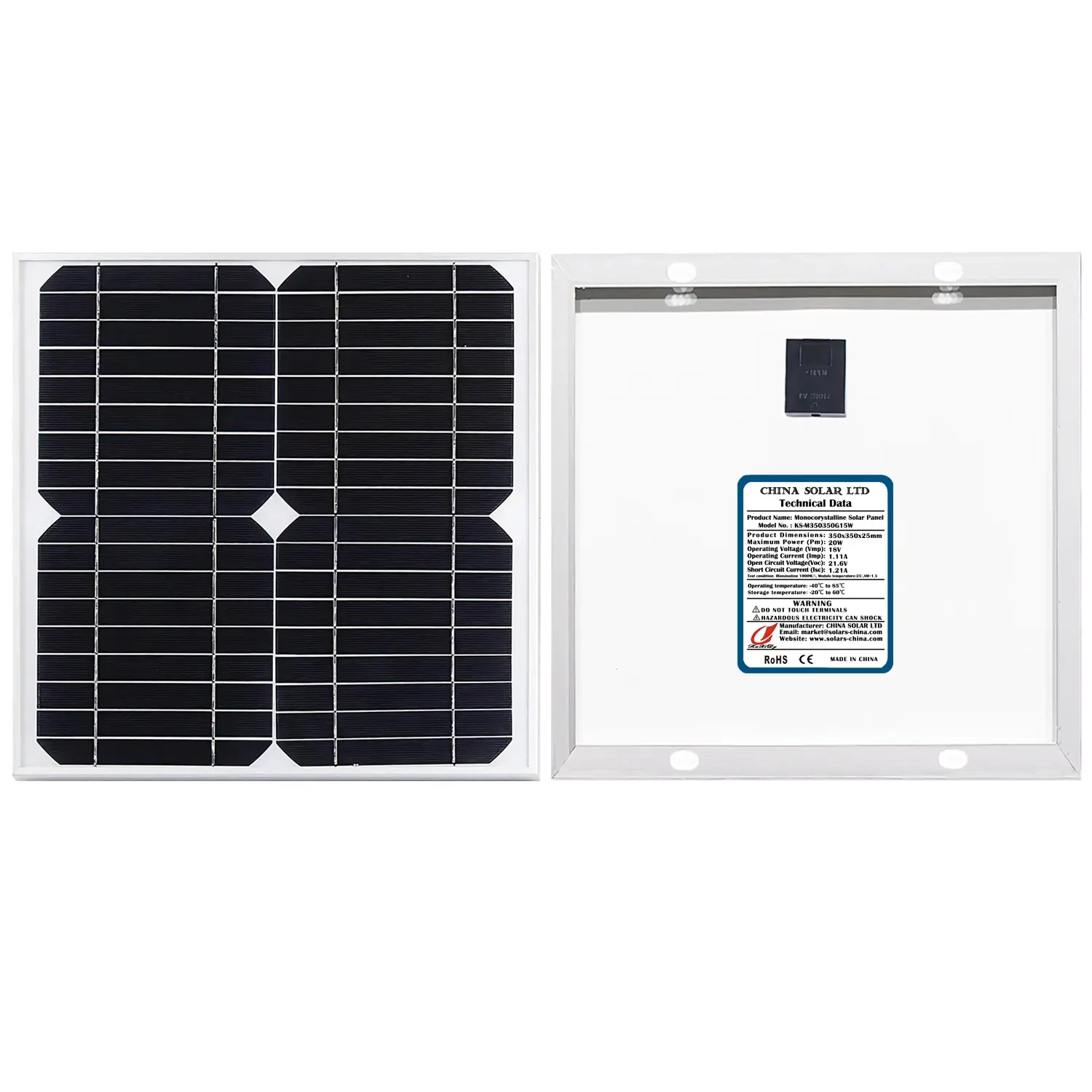 Fotovoltaikus Napelem 20W