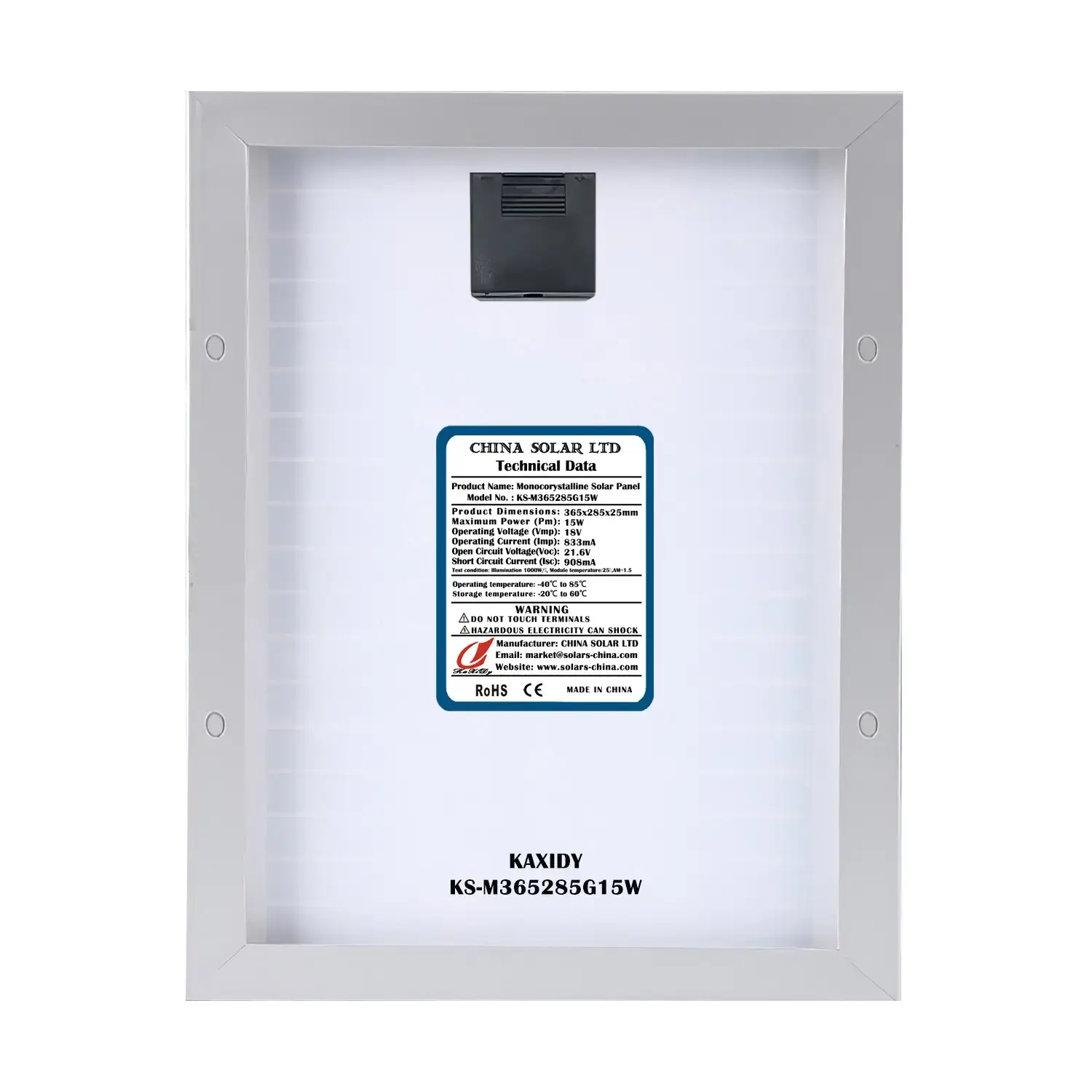 Fotovoltaikus Napelem 15W