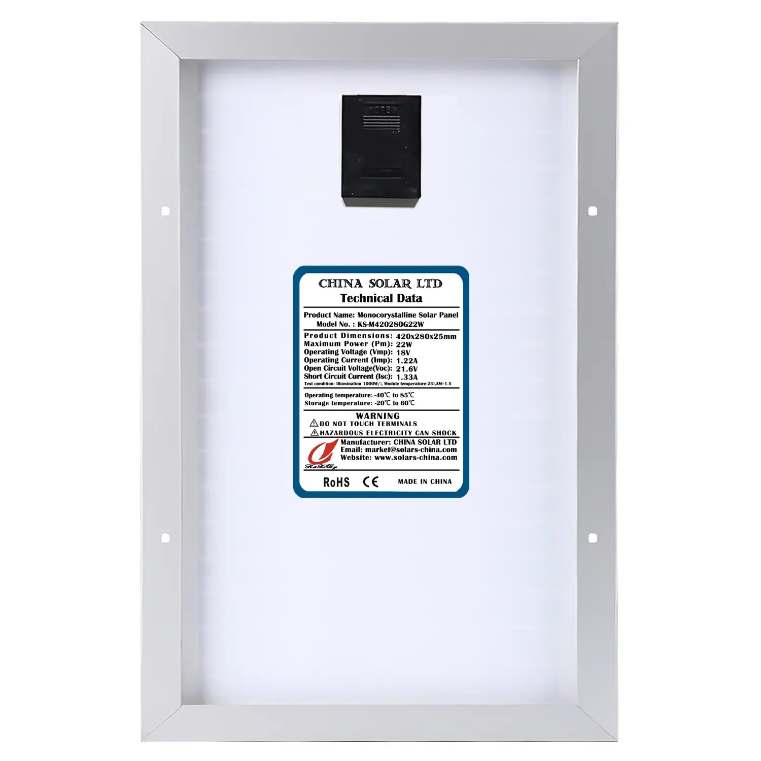Fotovoltaikus Napelem 20W