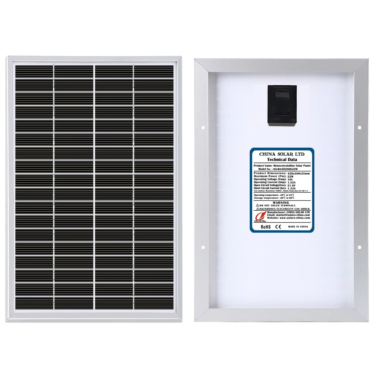 22W Napelem Modul