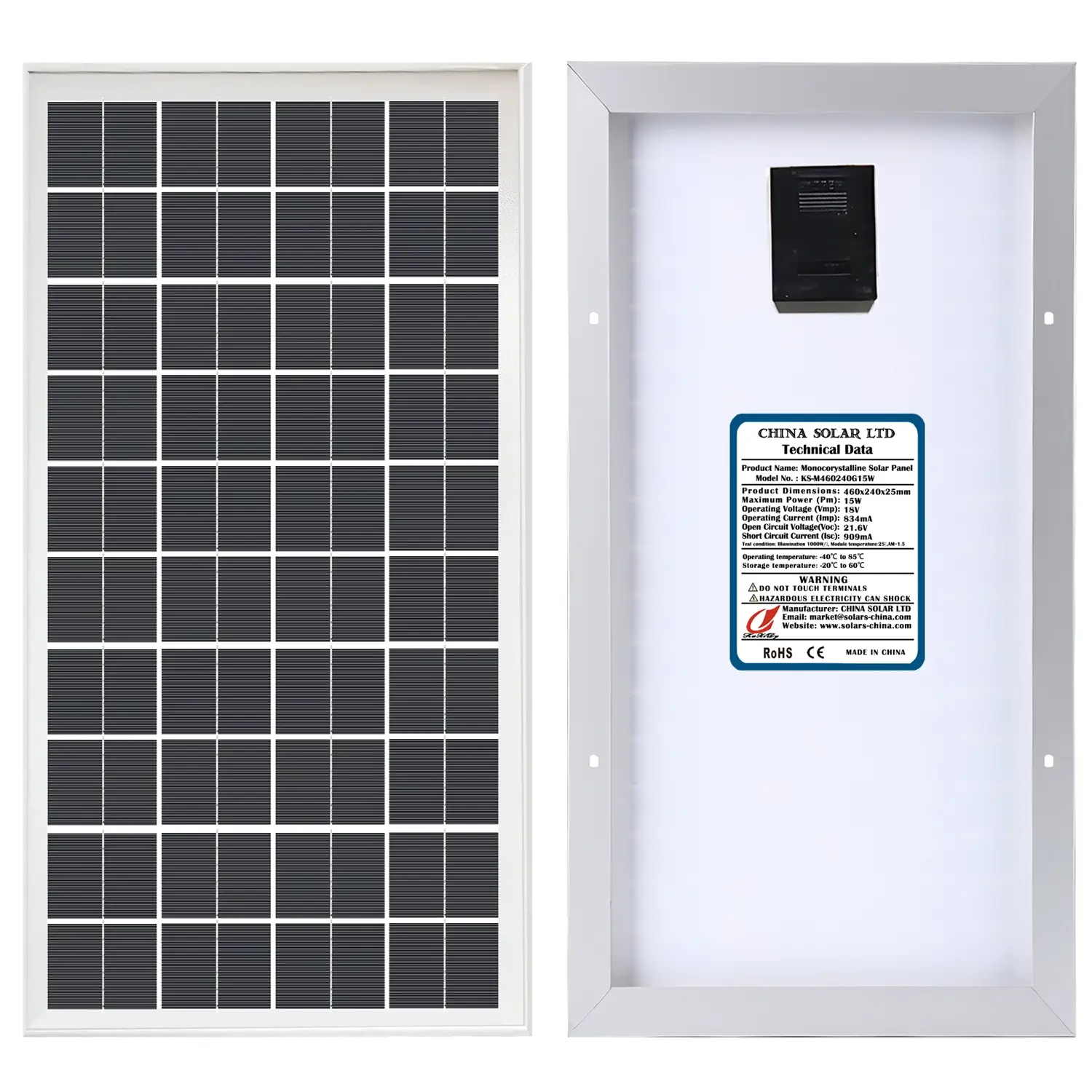 Fotovoltaikus Napelem 15W