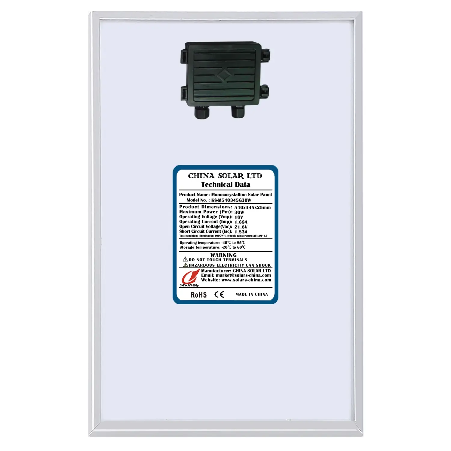 Fotovoltaikus Napelem 30W