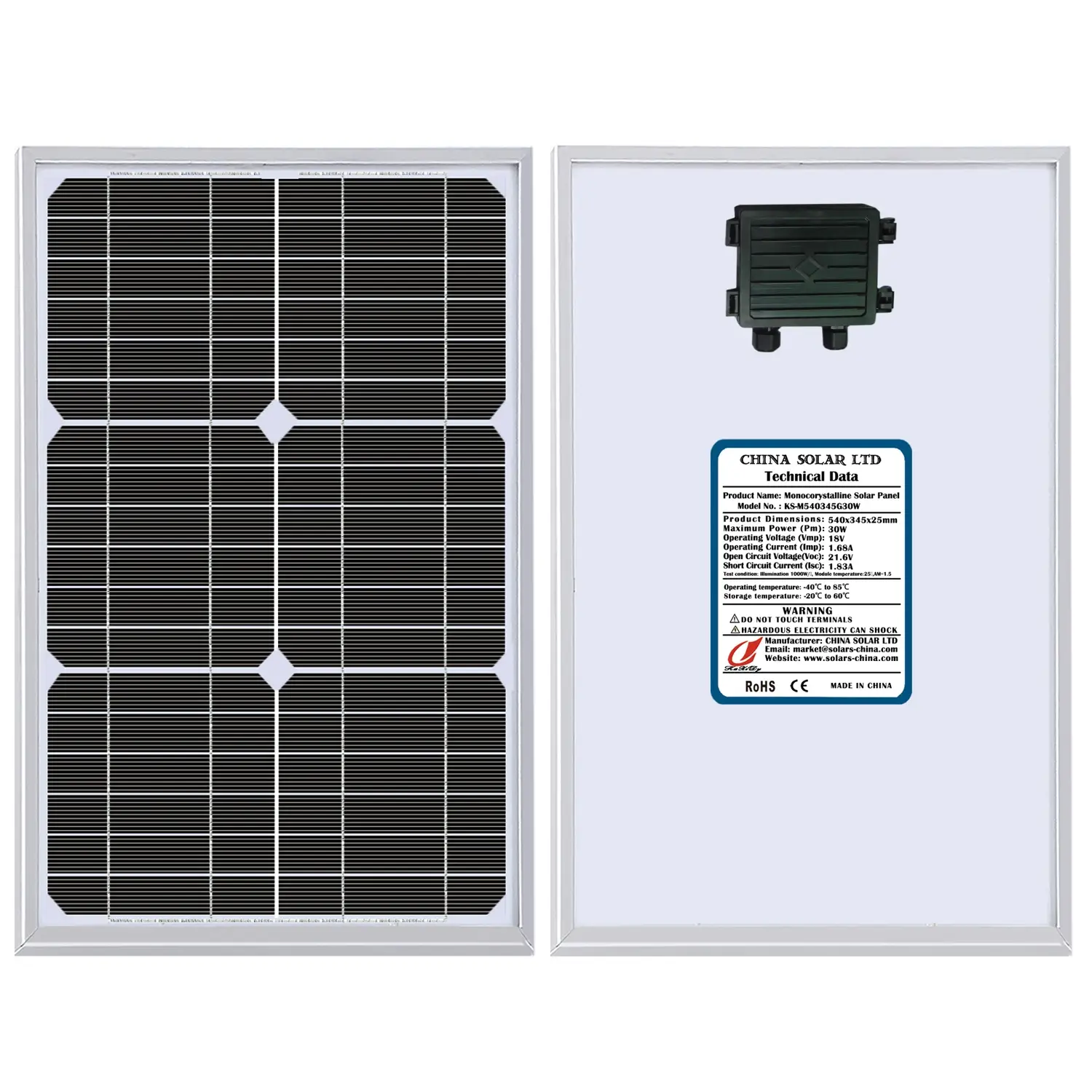 Fotovoltaikus Napelem 30W