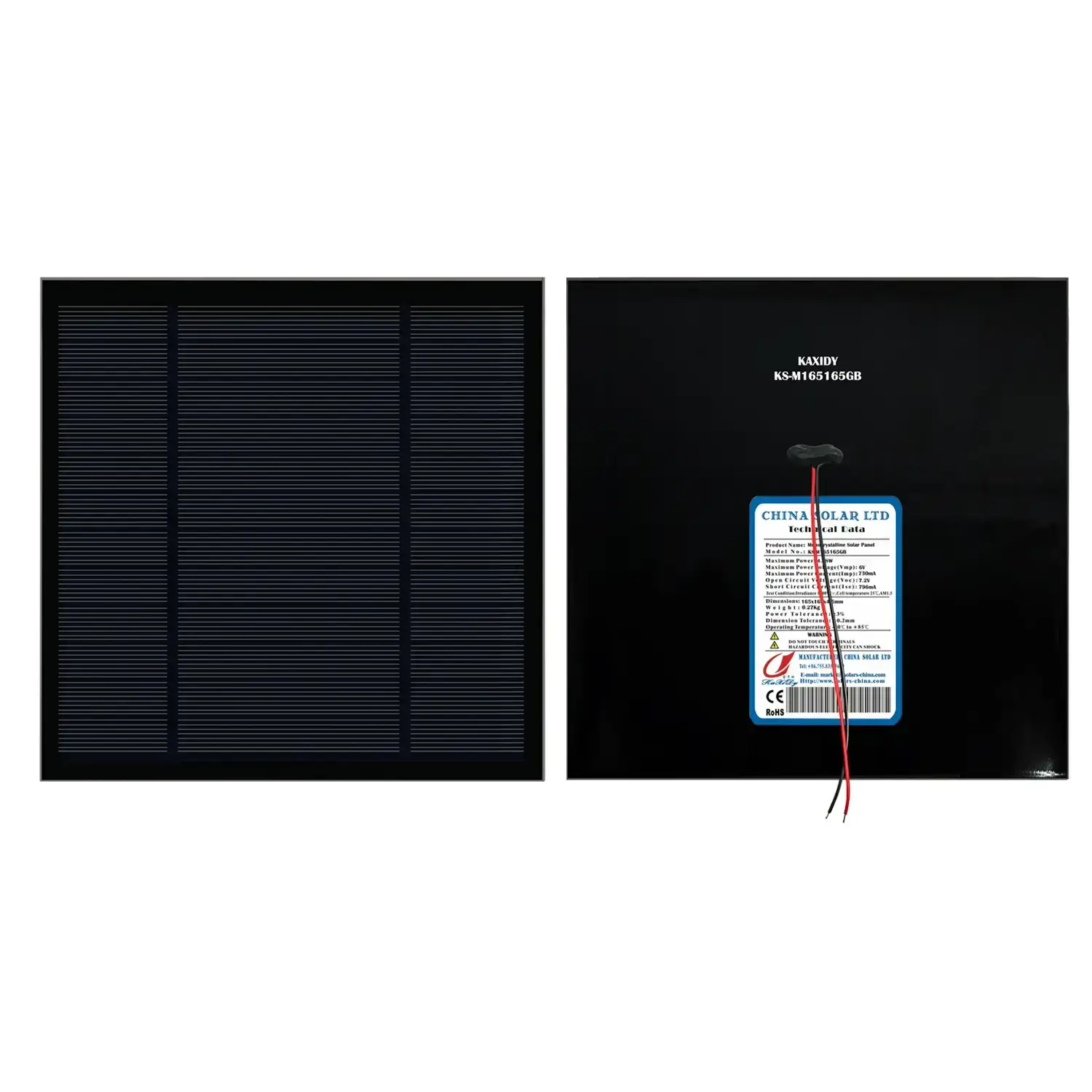 Fotovoltaikus Napelem 5W 6V
