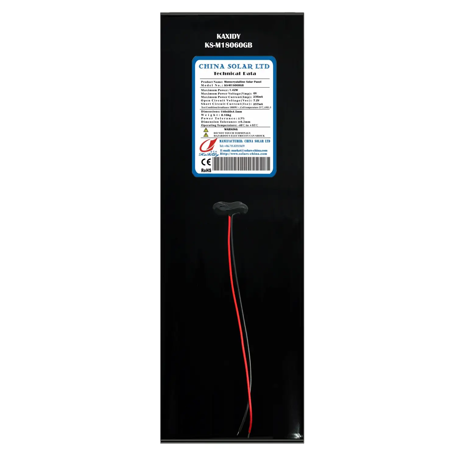 6V Fekete fotovoltaikus napelemek