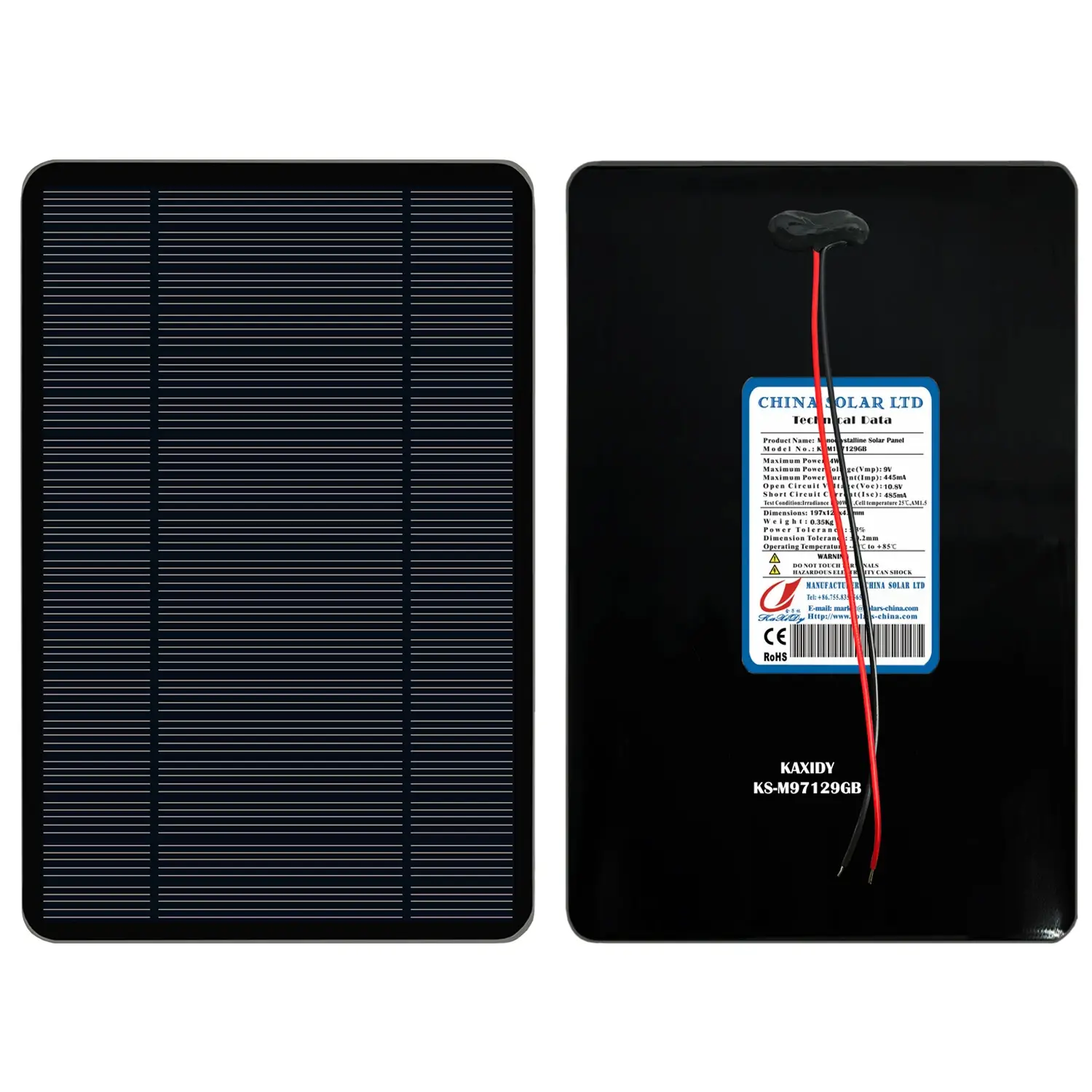 Fotovoltaikus Napelem 4W 9V