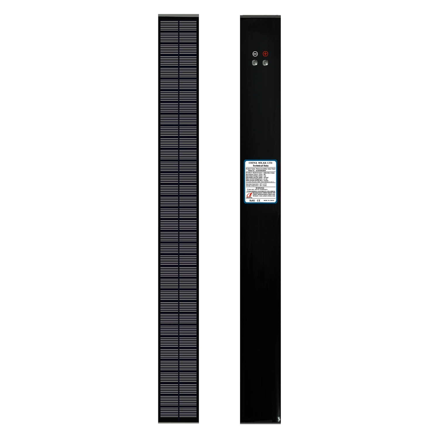 3W 18V Fekete Fotovoltaikus Napelem