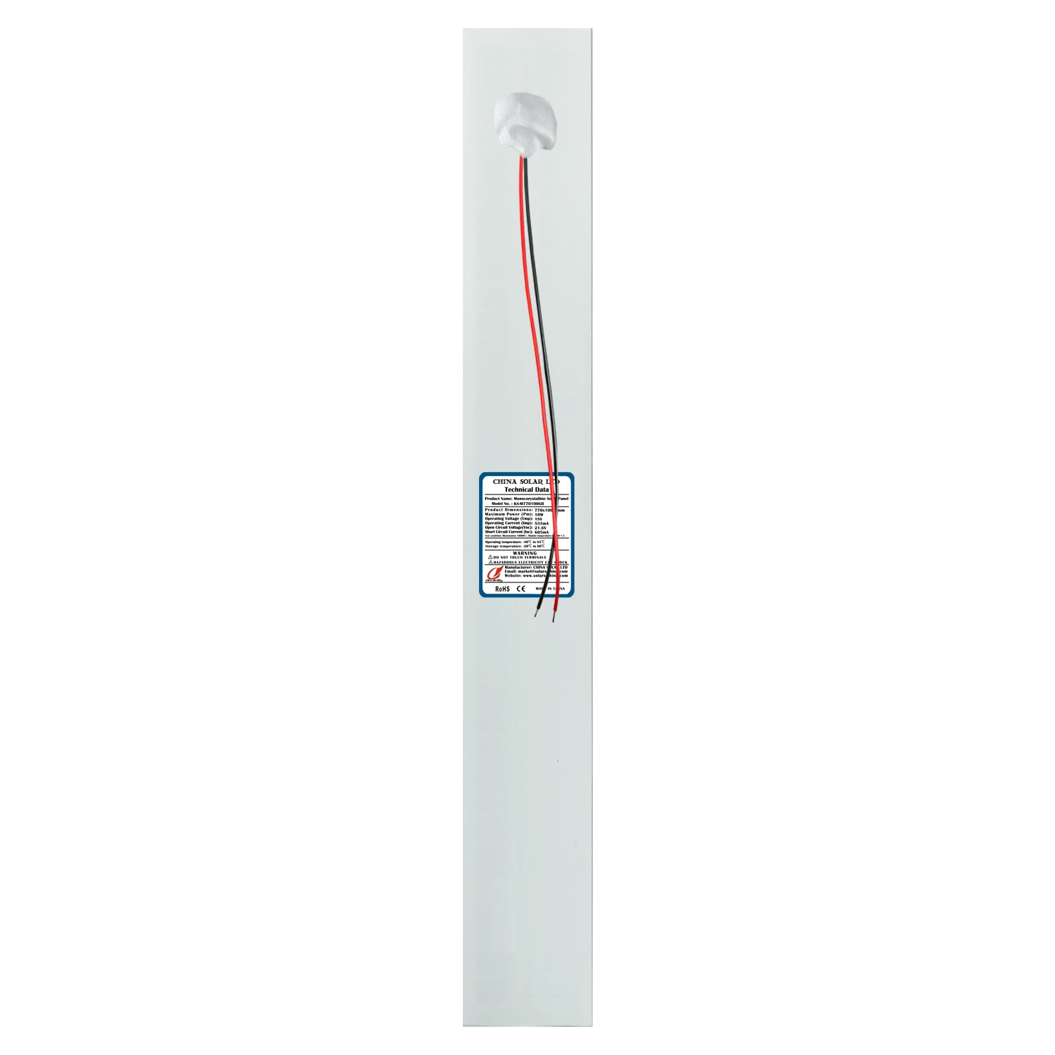 Fotovoltaikus Napelem 10W 18V