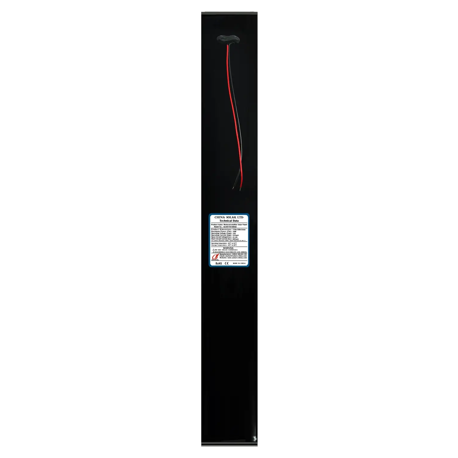 10W Fekete Fotovoltaikus Napelem